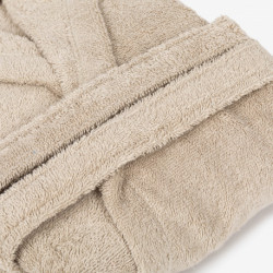 Accappatoio con cappuccio sabbia 450gr unisex Accappatoio con cappuccio sabbia 450gr unisex