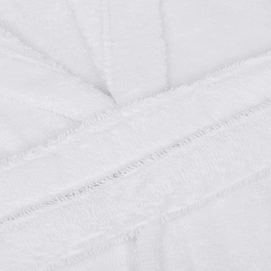 Accappatoio con cappuccio bianco 450gr unisex