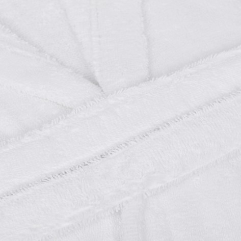 Accappatoio con cappuccio bianco 450gr unisex