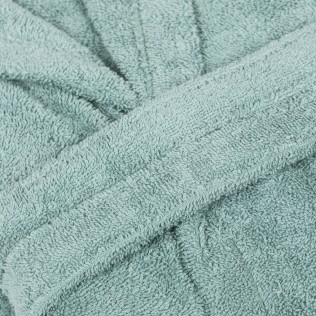 Accappatoio verde tiffany 450gr per bambini 2