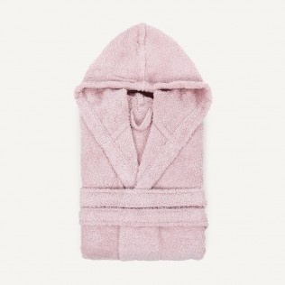 Accappatoio rosa chiaro 450gr per bambini