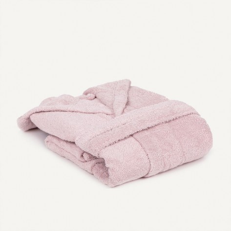 Accappatoio rosa chiaro 450gr per bambini accappatoi-bagno