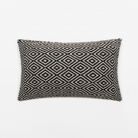 Cuscino rettangolare cotone 30x50 Andres nero - fodera+imbottitura Cuscino rettangolare cotone 30x50 Andres nero - fodera+imbottitura