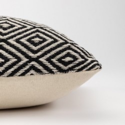 Cuscino rettangolare cotone 30x50 Andres nero - fodera+imbottitura Cuscino rettangolare cotone 30x50 Andres nero - fodera+imbottitura