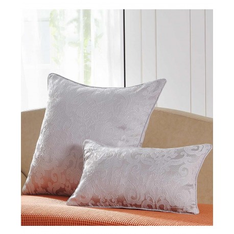 Cuscino rettangolare jacquard 30x50 Damasco grigio perla