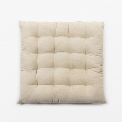 Cuscino per sedia cotone Tabita avorio 40x40 - fodera + imbottitura cuscini-per-sedie