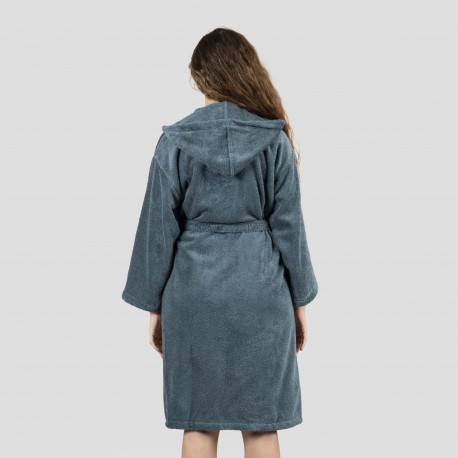 Accappatoio con cappuccio verde menta 450gr unisex