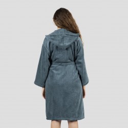 Accappatoio con cappuccio verde menta 450gr unisex