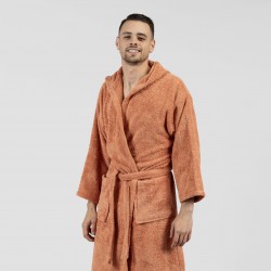 Accappatoio con cappuccio mandarino 450gr unisex Accappatoio con cappuccio mandarino 450gr unisex