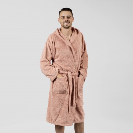 Accappatoio con cappuccio cipria 450gr unisex