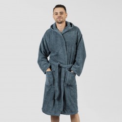 Accappatoio con cappuccio verde menta 450gr unisex