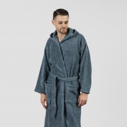 Accappatoio con cappuccio verde menta 450gr unisex