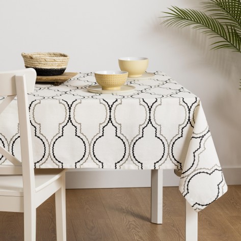 Tovaglia cotone Margarita nero Tovaglia cotone Margarita nero