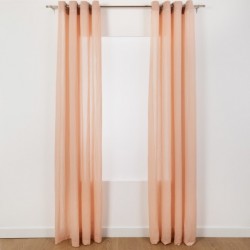 Tenda trasparente cotone rosa tende-trasparenti