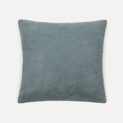 Cuscino quadrato scamosciato verde francese - fodera + imbottitura cuscini-quadrati-in-tinta-unita