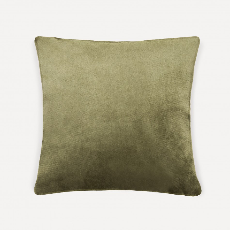 Cuscino quadrato New velluto verde militare - fodera + imbottitura cuscini-quadrati-in-tinta-unita
