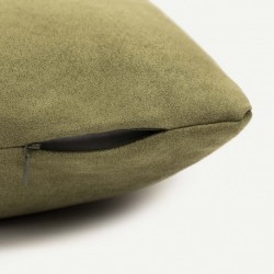 Cuscino rettangolare 30x50 scamosciato verde militare - fodera + imbottitura cuscini-rettangolari-tinta-unita