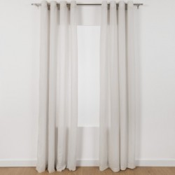 Tenda trasparente cotone grigio tende-trasparenti