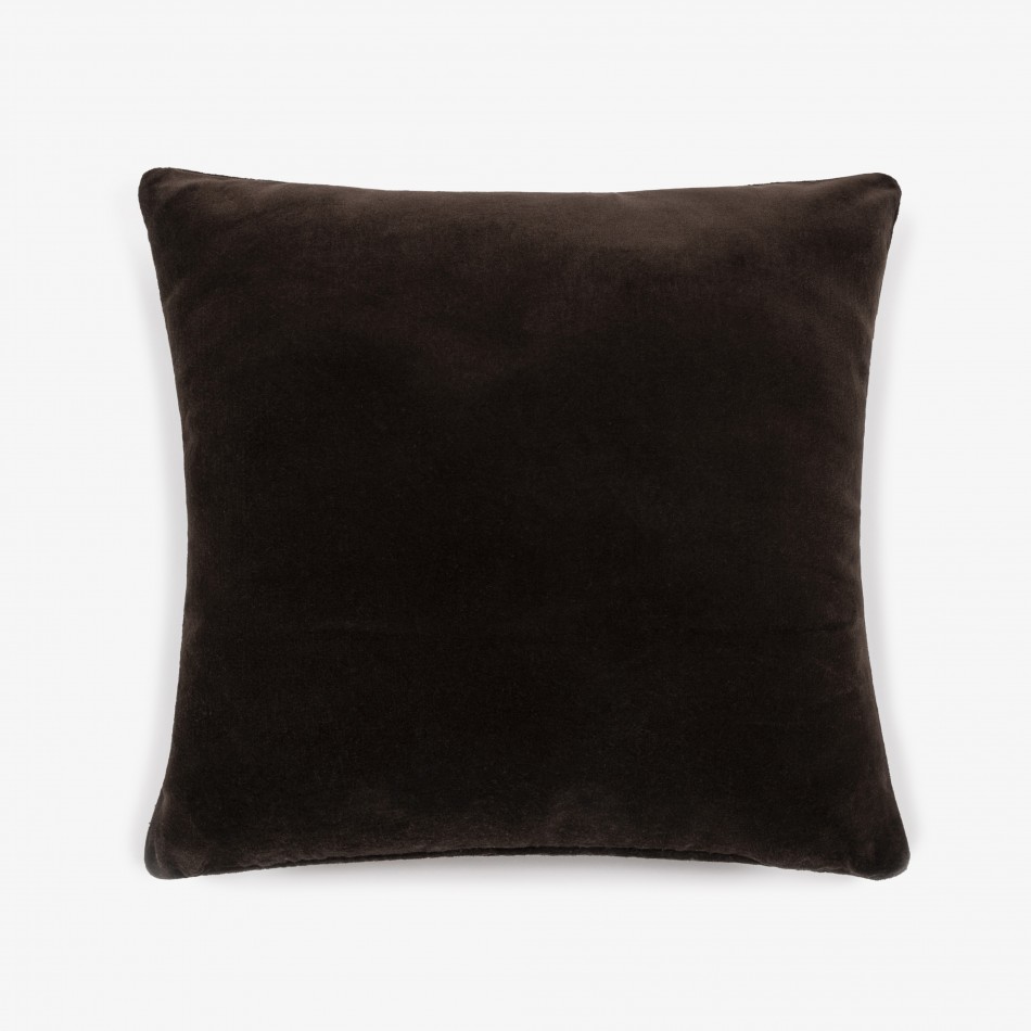 Cuscino quadrato velluto cotone nero - fodera + imbottitura cuscini-quadrati-in-tinta-unita