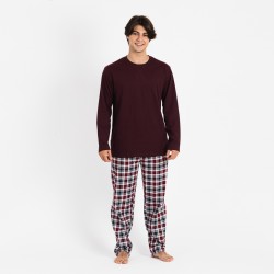 Pigiama uomo flanella Bernardo bordeaux Pigiama uomo flanella Bernardo bordeaux