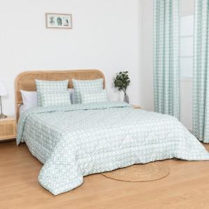 Trapunta a fantasia Melini verde tiffany