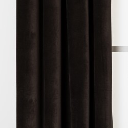 Tenda velluto cotone nero tende-oscuranti