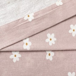 Set di lenzuola flanella Aneka rosa chiaro miniculla completo-lenzuola-per-culla