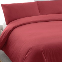 Copripiumino percalle rosso king size king-size