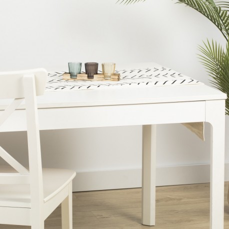 Runner da tavola in cotone Almunzar nero