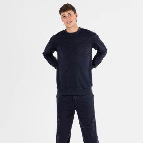 Set sportivo lungo uomo blu navy abbigliamento-sportivo-uomo