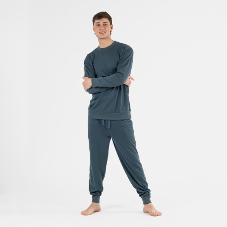 Set sportivo lungo uomo verde menta