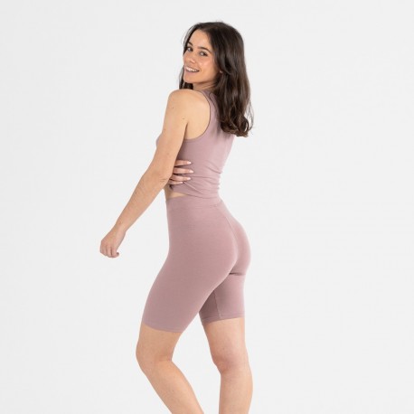 Set sportivo culotte donna malva