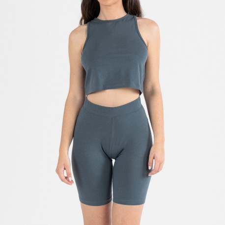 Set sportivo culotte donna verde acqua