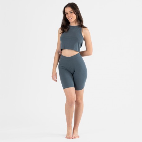 Set sportivo culotte donna verde acqua