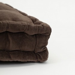 Cuscino per sedia cotone velluto nero 50x50 -federa+imbottitura cuscini-per-sedie