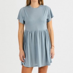 Vestito manica corta indaco Vestito manica corta indaco