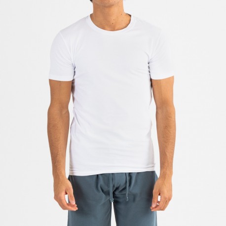 Set sportivo corto uomo bianco - menta