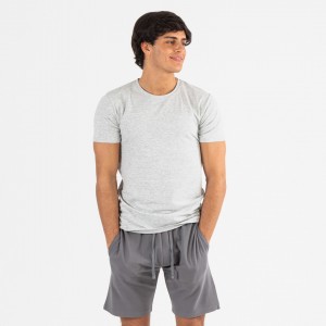 Set sportivo corto uomo grigio - antracite