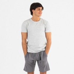 Set sportivo corto uomo grigio - antracite