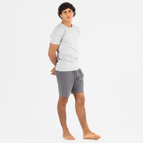 Set sportivo corto uomo grigio - antracite