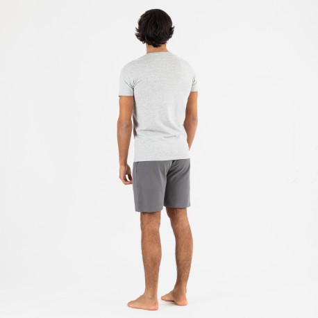Set sportivo corto uomo grigio - antracite