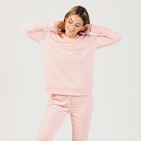 Set sportivo lungo donna new rosa chiaro Taglia per pigiami