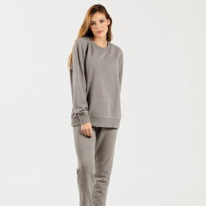Set sportivo lungo donna grigio 2