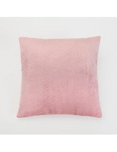 Cuscino quadrato New Hungria rosa chiaro 50x50 - federa + imbottitura
