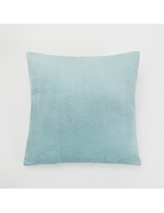Cuscino quadrato New Hungria verde tiffany 50x50 - federa + imbottitura