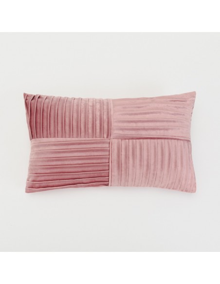 Cuscino rettangolare 30x50 New Cuadros rosa chiaro - federa+imbottitura cuscini-rettangolari-tinta-unita