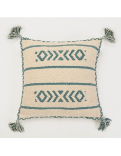 Cuscino quadrato cotone Fiona 45x45 - federa + imbottitura