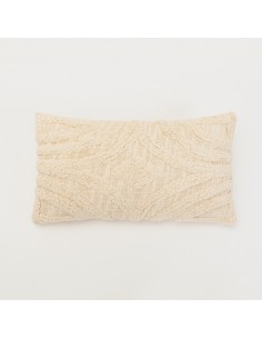 Cuscino rettangolare cotone 30x50 Aria bianco antico - federa + imbottitura