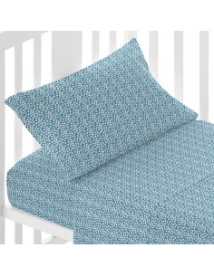 Set di lenzuola cotone Maddy indaco culla