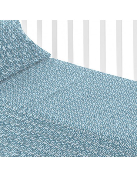 Set di lenzuola cotone Maddy indaco culla